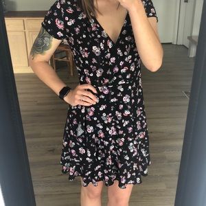 Faux wrap dress